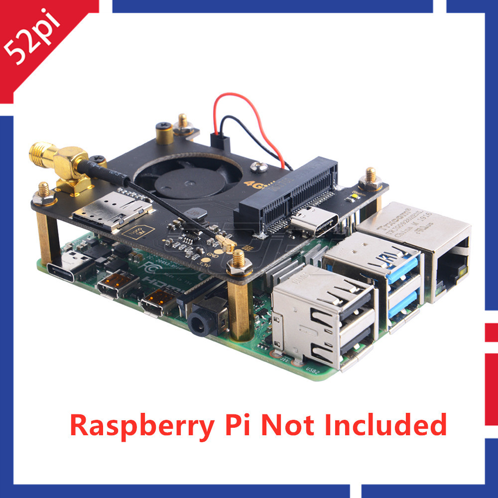 52Pi Raspberry Pi 3G 4G Hat US - مراجعة Deskpi Super6C وسعره