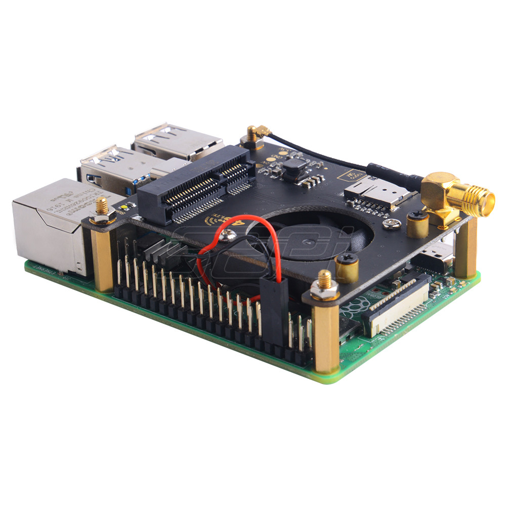 52Pi Raspberry Pi 3G 4G Hat US - مراجعة Deskpi Super6C وسعره