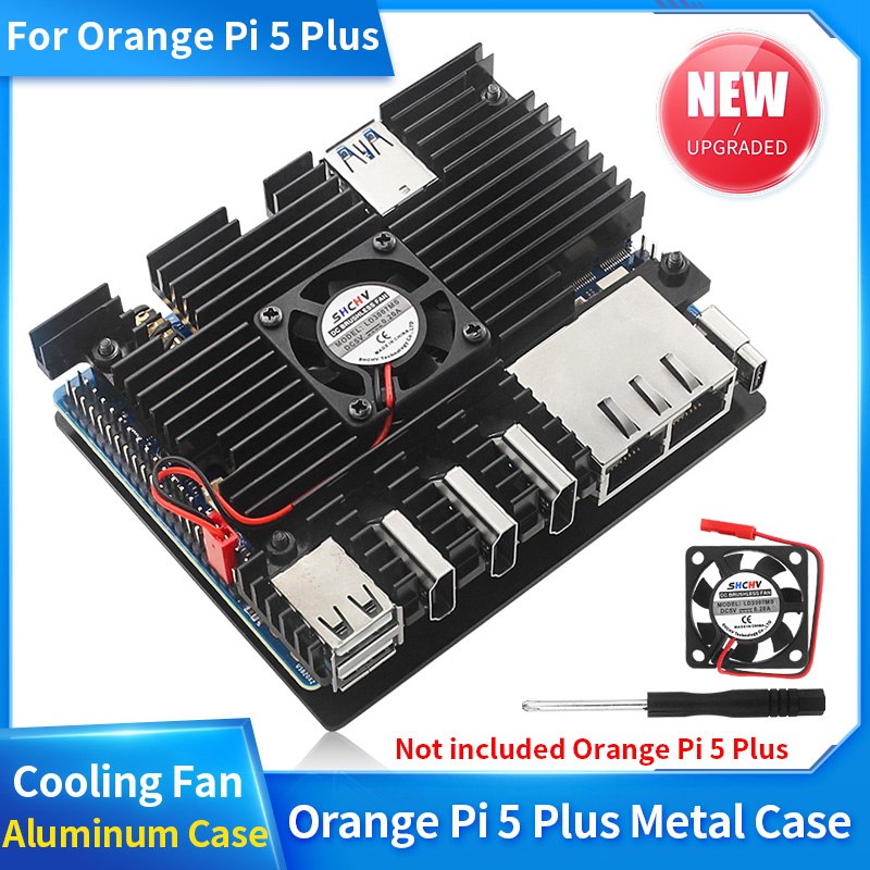 Orange Pi 5 Plus علبة من سبائك - مراجعة Orange Pi 5 Plus 32Gb وسعره